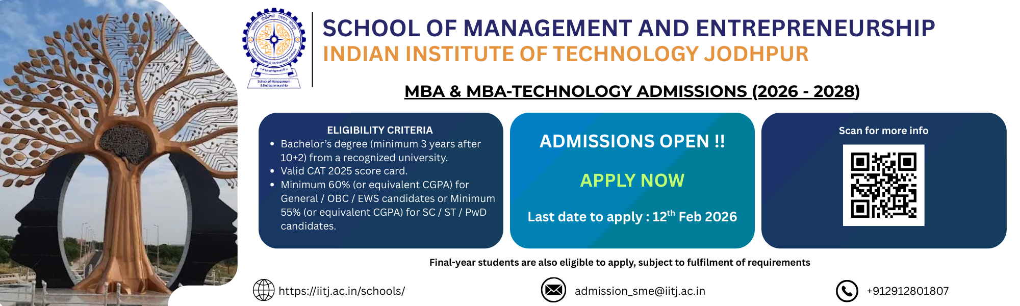 MBA 2026–28 Admissions 