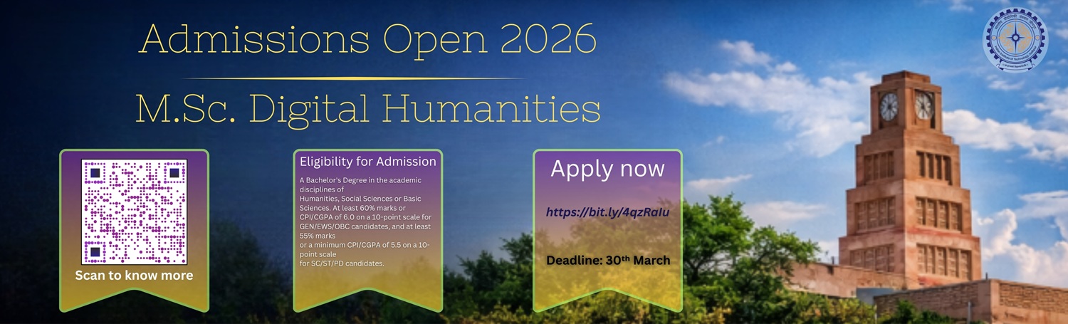 Admission to MSc Digital Humanities 2026-27