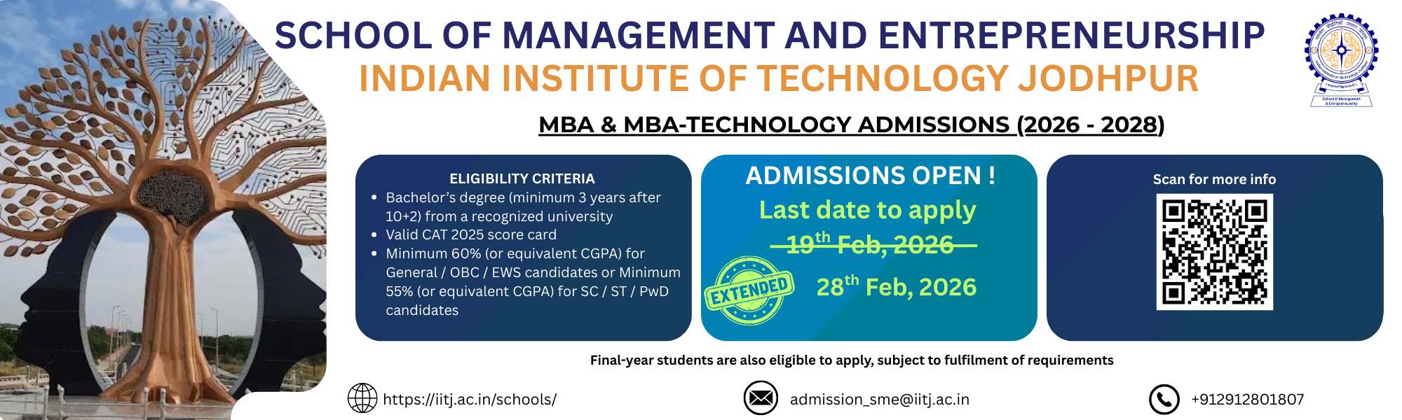 MBA 2026–28 Admissions 