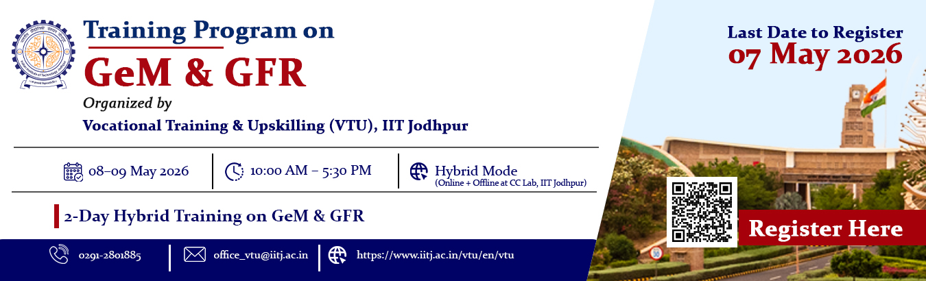  GeM and GFR training program by VTU office