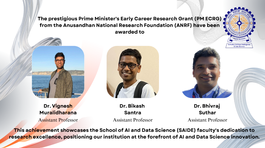 Prime Minister's Early Career Research Grant (PM ECRG) from the Anusandhan National Research Foundation (ANRF)