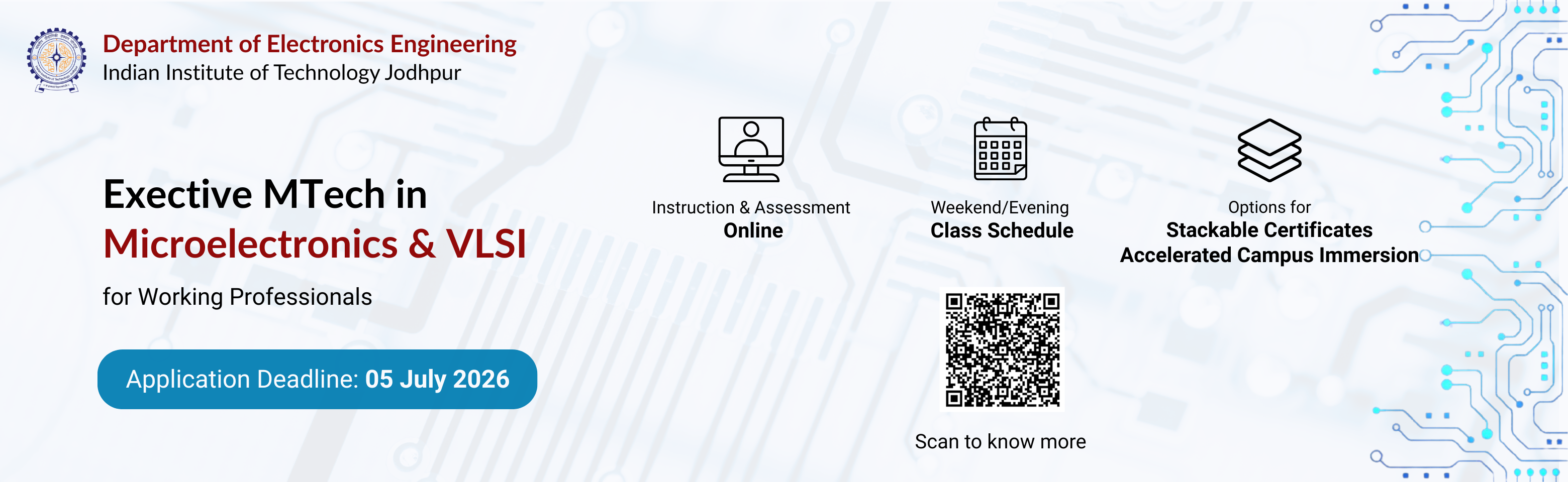 Executive MTech in Electronics Engineering in 2026
