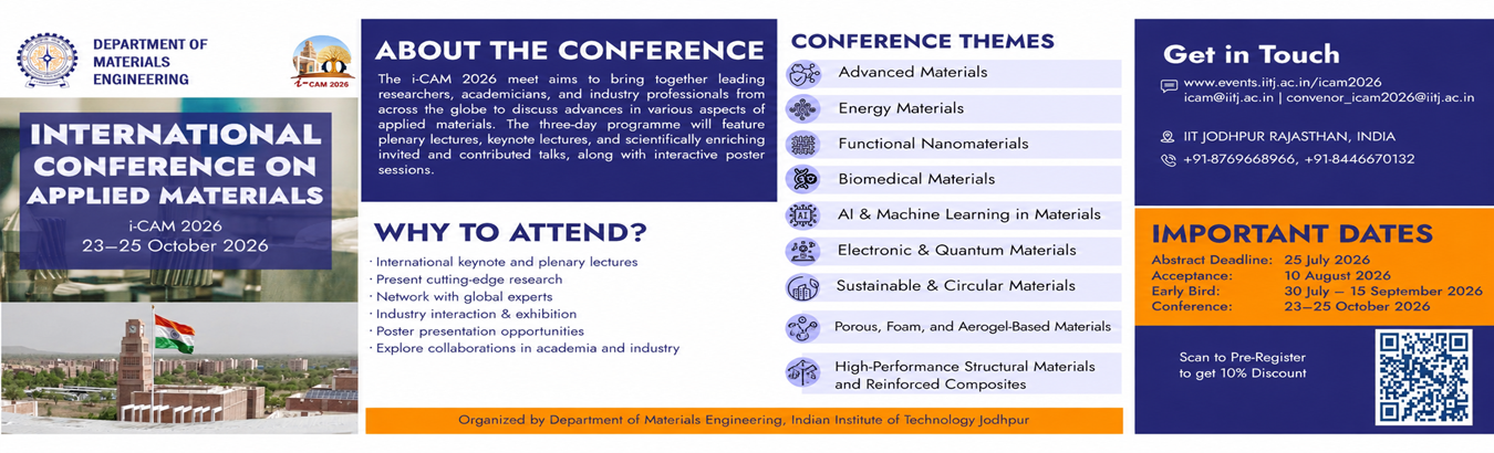 International Conference on Applied Materials (i-CAM 2026)