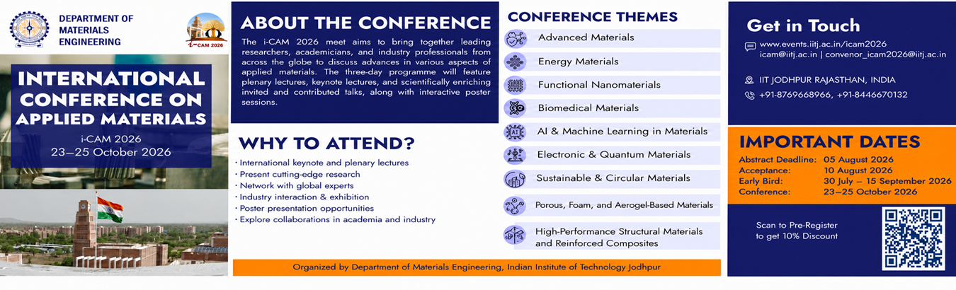International Conference on Applied Materials (i-CAM 2026)